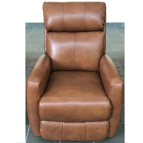 Primo Power Headrest Manual Rocker Recliner in Brown Leather