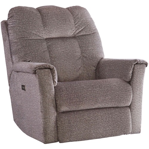 Baxter Power Headrest Rocker Recliner w/ USB in Tan Fabric