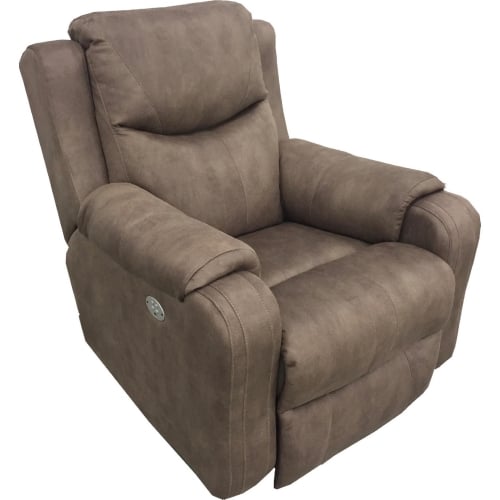 Marvel Power Headrest Rocker Recliner in Mocha Velvet Microfiber