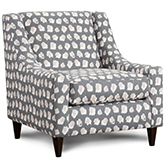 Accent Chair in Plato Wine Frost Multicolor Fabric