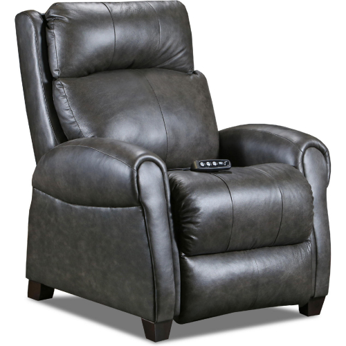 Saturn Next Level Power Headrest Recliner w/ SoCozi in Slate Grey Leather