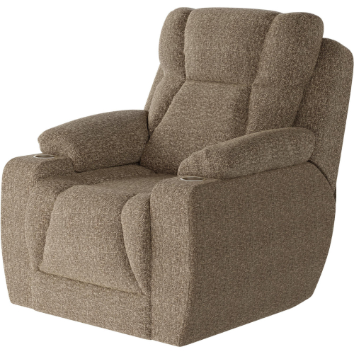 Challenger Big Man's Power Headrest WallHugger Recliner in Sisal Tan Chenille