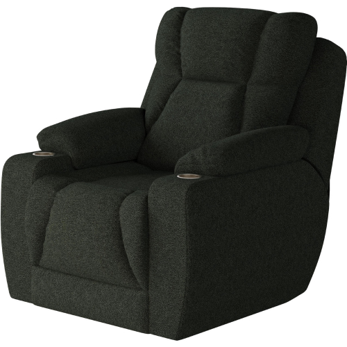 Challenger Big Man's Power Headrest WallHugger Recliner in Slate Grey Chenille