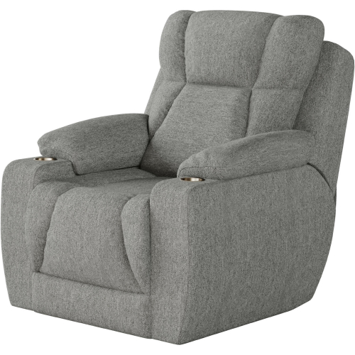 Challenger Big Man's Power Headrest WallHugger Recliner in Dove Grey SOMO Smart Solutions Fabric