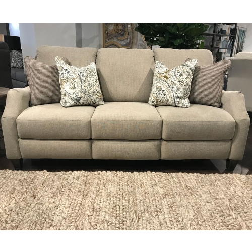 Primrose Park Double Reclining Sofa in Wicker Beige Fabric