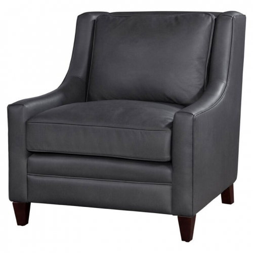 Bryce Accent Chair in Royalton Gray Leather