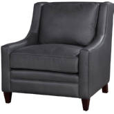 Bryce Accent Chair in Royalton Gray Leather