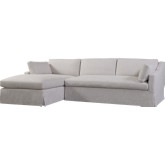 Dune Sectional Sofa w/ Left Facing Chaise in Floris Linen Performance Fabric