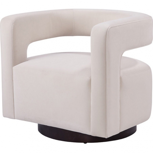 Santa Barbara Swivel Accent Chair in Cayenne Ivory