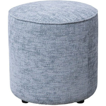 Searidge Ottoman in Navigator Mineral Blue Fabric