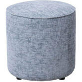 Searidge Ottoman in Navigator Mineral Blue Fabric