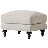 Sloane Ottoman in Tribeca Natural Fabric