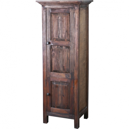 Cottage Tall 2 Door Storage Cabinet in Raftwood Brown