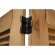Vintage Casual Wood Room Divider in Distressed Maple Finish Acacia