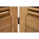 Vintage Casual Wood Room Divider in Distressed Maple Finish Acacia