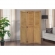 Vintage Casual Wood Room Divider in Distressed Maple Finish Acacia
