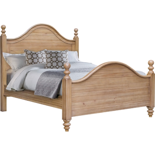 Vintage Casual Queen Bed in Distressed Maple Finish