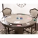 Vegas Counter Reversible Top Dining Game Table in Distressed Gray