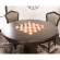 Vegas Counter Reversible Top Dining Game Table in Distressed Gray