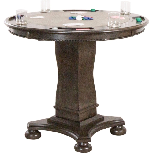 Vegas Counter Reversible Top Dining Game Table in Distressed Gray