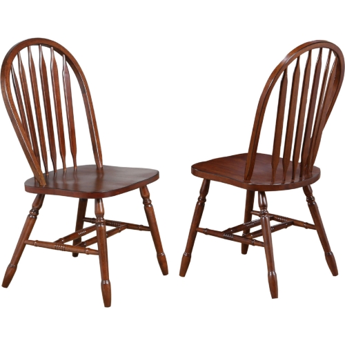 Andrews Arrowback Dining Chair in Chestnut Brown (Set of 2)