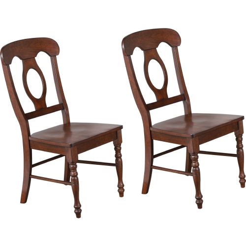 Andrews Napoleon Dining Chair in Chestnut Brown (Set of 2)