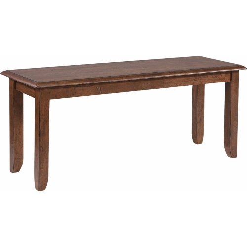 Simply Brook 42" Dining Bench in Amish Brown Wood