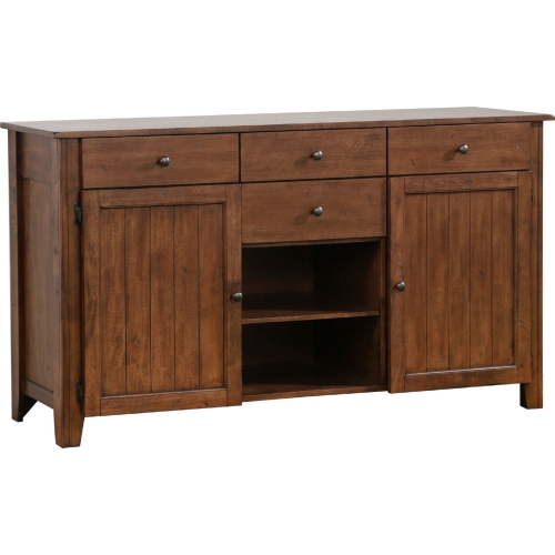 Simply Brook Sideboard Server in Amish Brown Wood