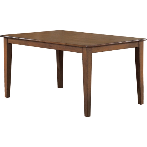 Simply Brook 60" Dining Table in Amish Brown Wood