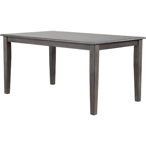 Shades of Gray 60" Dining Table in Weathered Gray Wood