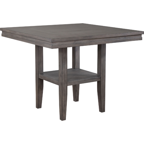 Shades of Gray 45" Square Counter Dining Table in Weathered Gray