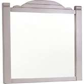 Coastal Charm Mirror in Gray Wood