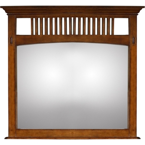 Tremont Mirror in Distressed Brown