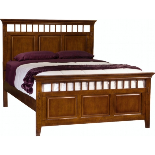 Tremont Queen Bed in Distressed Brown