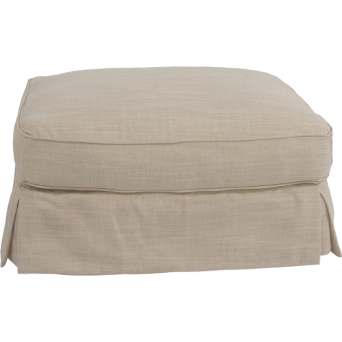 Americana Slipcover Only for Ottoman in Linen Fabric