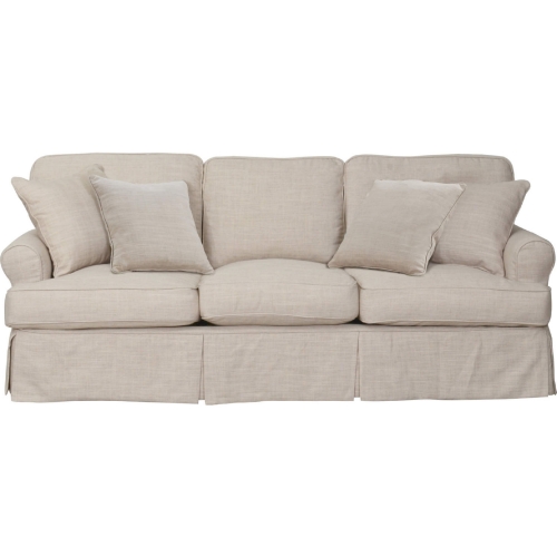 Horizon T Cushion Slipcovered Sofa in Linen Fabric