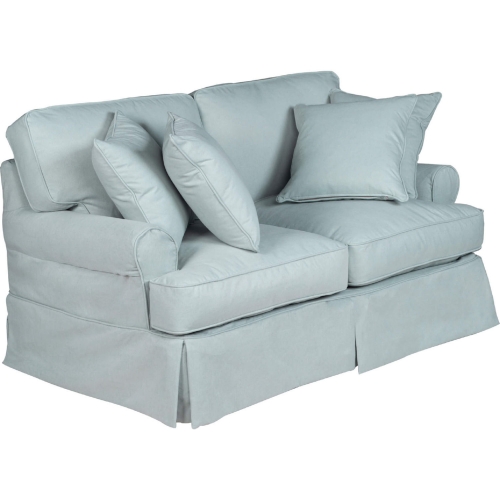 Horizon Slipcover Only for T Cushion Loveseat in Ocean Blue