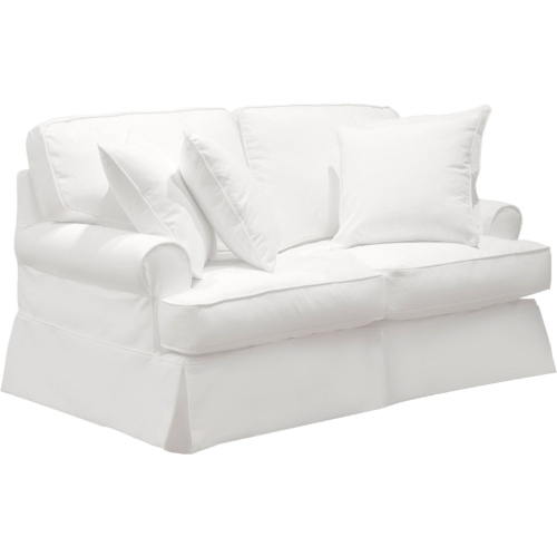 Horizon Slipcover Only for T Cushion Loveseat in White