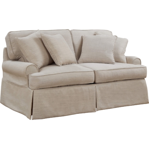 Horizon Slipcover Only for T Cushion Loveseat in Linen