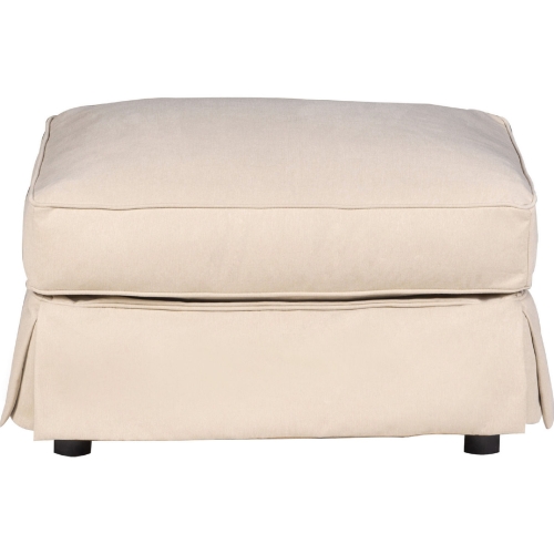 Horizon Slipcover Only for Ottoman in Tan Performance Fabric