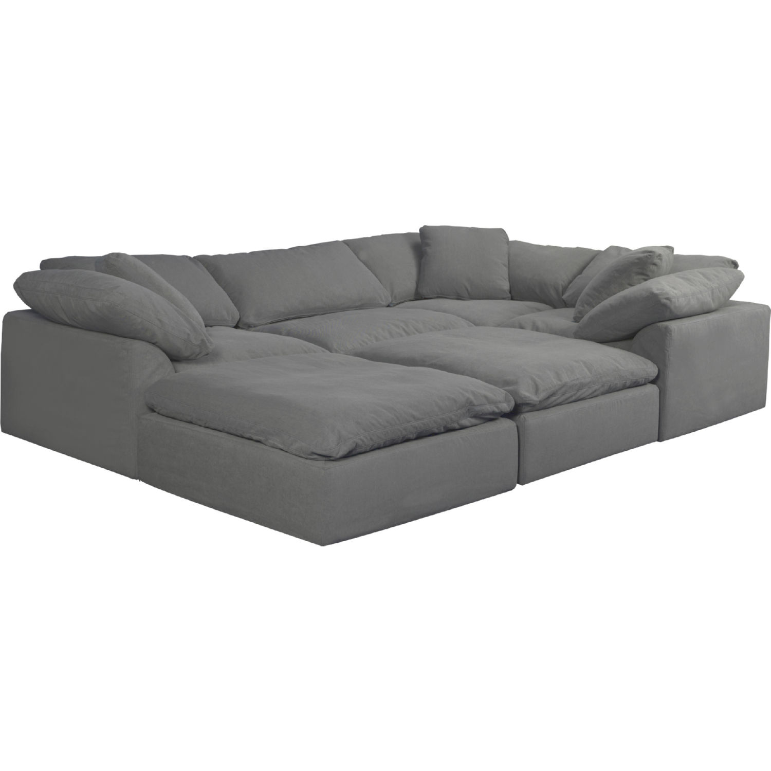 Slipcovered modular deals sectional