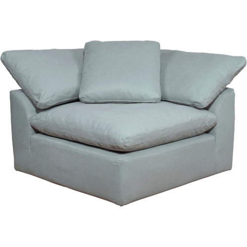 Comfy Puff Slipcover Only for Modular Arm Chair in Ocean Blue Performance Fabric