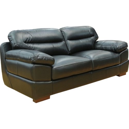 Jayson Sofa in Black Top Grain Leather