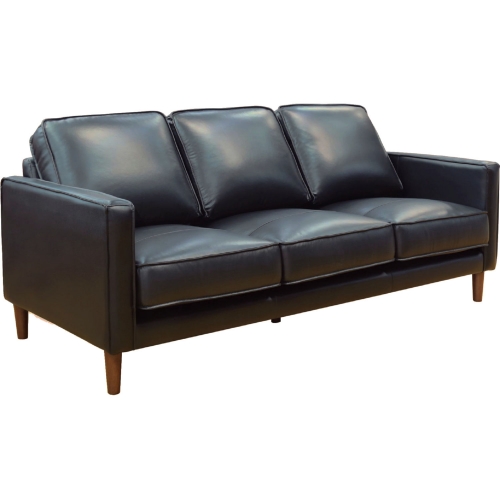 Prelude Sofa in Black Top Grain Leather