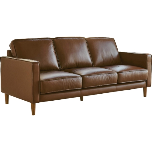 Prelude Sofa in Chestnut Brown Top Grain Leather