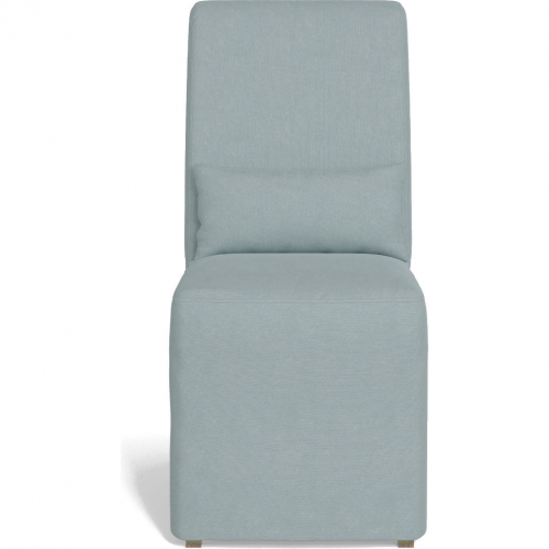 Newport Slipcover Only for Dining Chair in Ocean Blue Performance Fabric