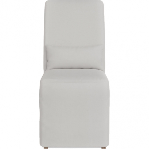 Newport Slipcover Only for Dining Chair in White Performance Fabric