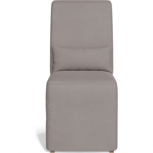 Newport Slipcover Only for Dining Chair in Gray Performance Fabric