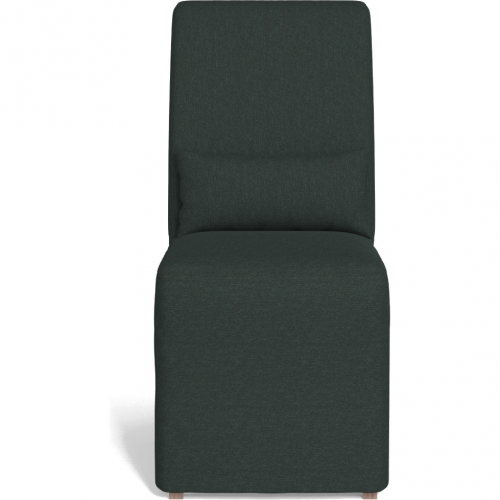 Newport Slipcover Only for Dining Chair in Dark Gray Performance Fabric