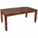 Tuscan Hills 7 Piece Dining Set in Tobacco Brown Wood & Eco Leather